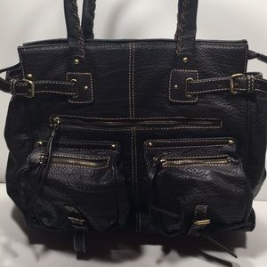Barneys NY vegan leather satchel